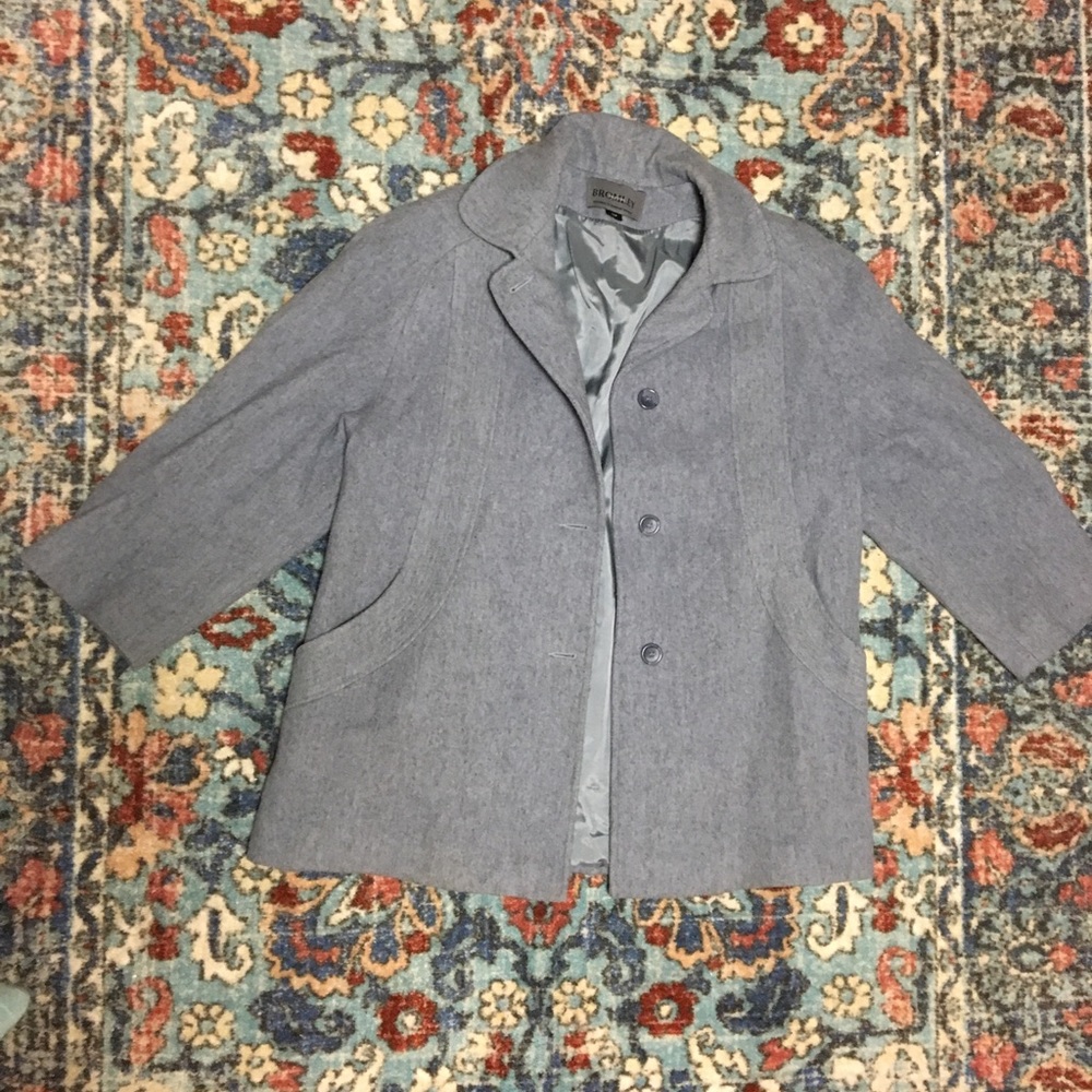 Bromley Collection wool grey coat